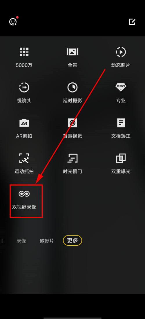 vivos15pro如何打开双视野录像