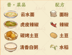 桃源深处有人家食来运转菜谱有什么1